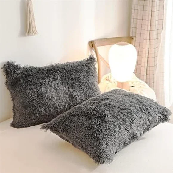Luxury Fluffy Shaggy Duvet Cover,Cute Faux Fur Comforter Set (1 F